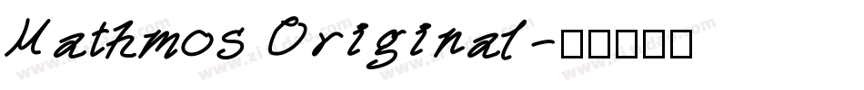 Mathmos Original字体转换